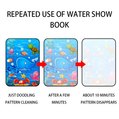 Magical Water Drawing Book - Reusable Montessori Sensory Coloring Toy for Early Education