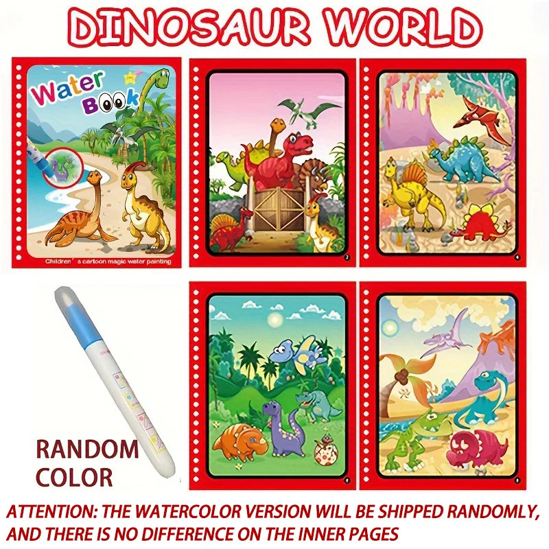 Magical Water Drawing Book - Reusable Montessori Sensory Coloring Toy for Early Education