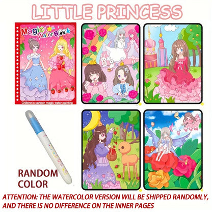 Magical Water Drawing Book - Reusable Montessori Sensory Coloring Toy for Early Education