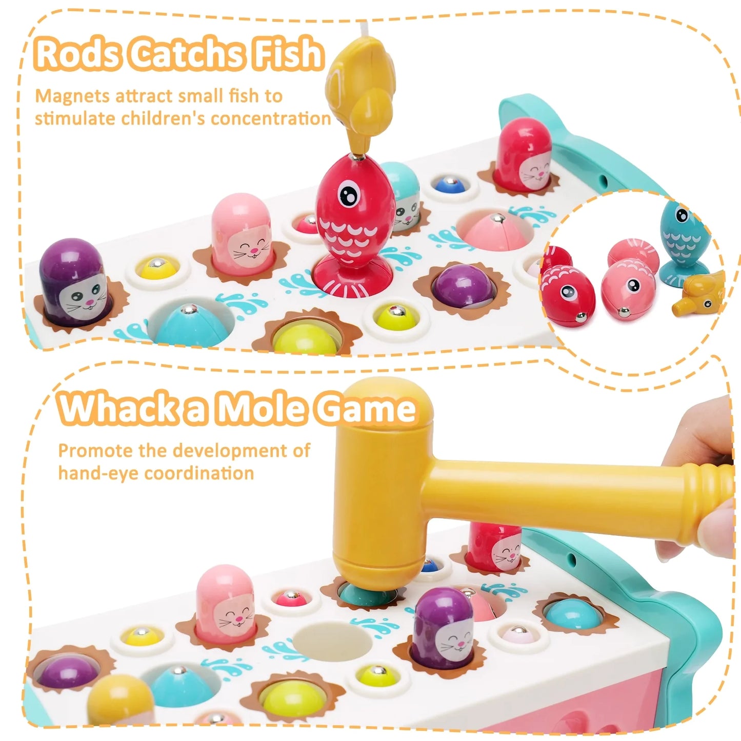 Learning Toys 8 in 1 Baby Sensory Toys Toddler Educational for Kids 1- 3Y Boys & Girls