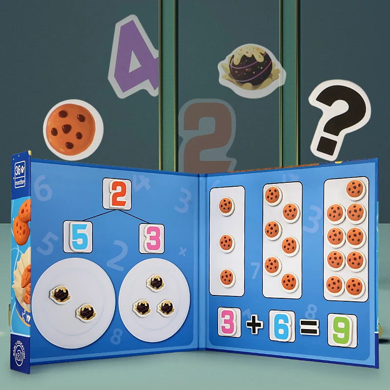 Children's Magnetic Math Decomposition Game for Early Learning and Education