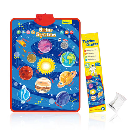 Electronic Interactive Wall Charts Toddler Learning Educational Posters for Kids Ages 2-5 
