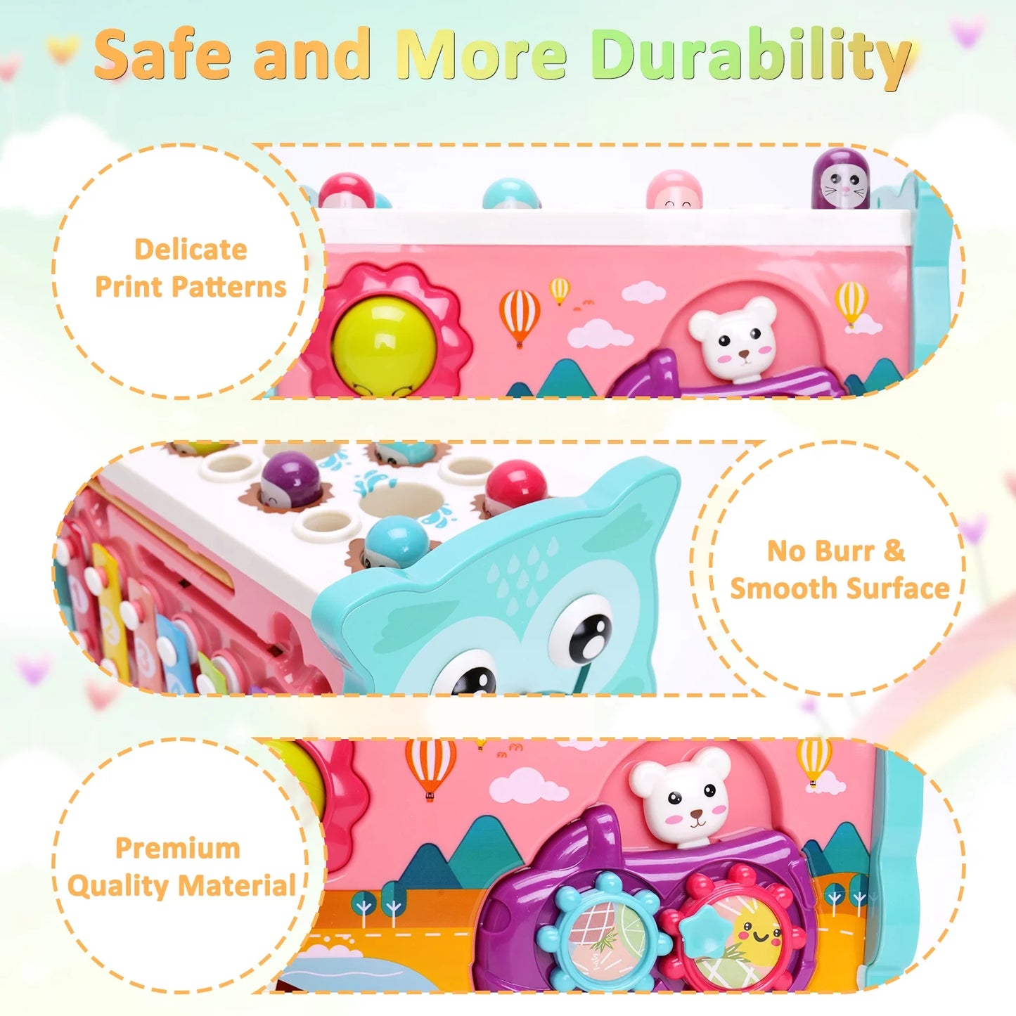 Learning Toys 8 in 1 Baby Sensory Toys Toddler Educational for Kids 1- 3Y Boys & Girls