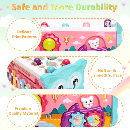 Learning Toys 8 in 1 Baby Sensory Toys Toddler Educational for Kids 1- 3Y Boys & Girls