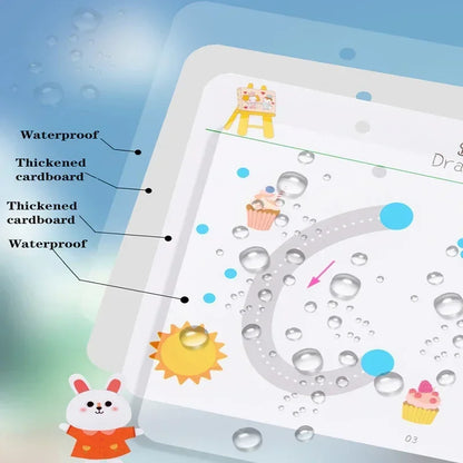 Reusable Tracing Workbook with Pen & Eraser - Tracing Book For, Drawing Practice, Writing Skills & Hand-Eye Coordination